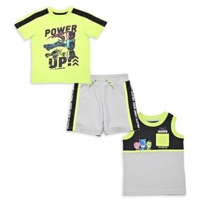 Nwt PJ Masks Short set Boys size 4T Toddler shorts top tank tee cartoon show new